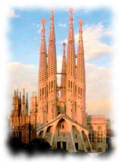 Sagrada Familia - Gaudi - prgt durch seinen extravaganten Baustil das Bild der Stadt